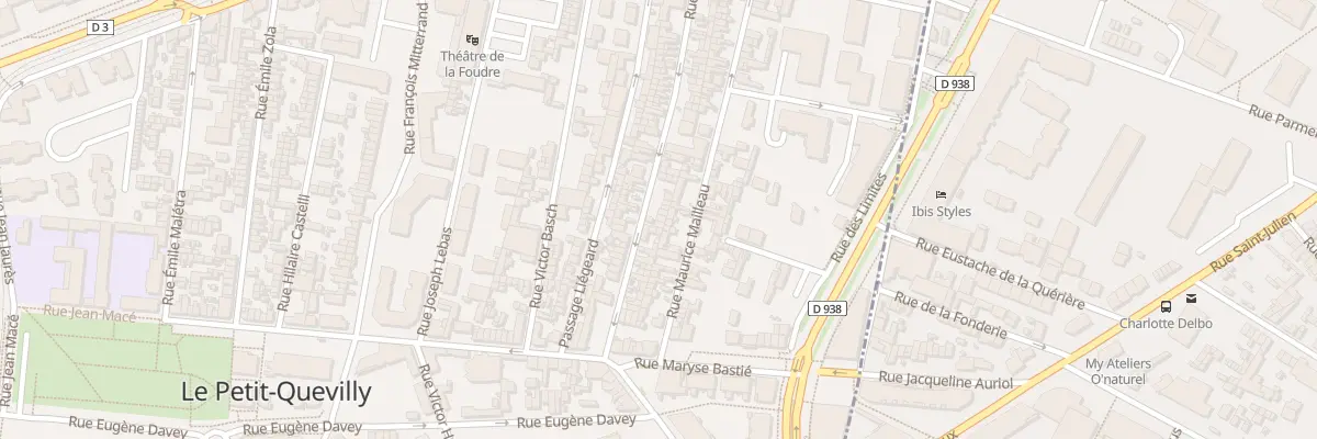 Plan du 77 Rue Franklin Roosevelt au Petit-Quevilly