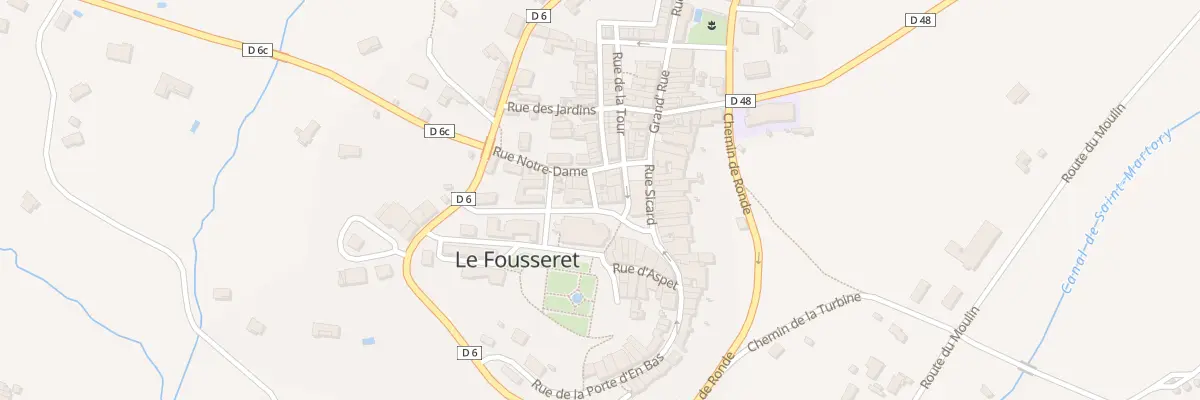 Plan du 2 Pl de l’Eglise au Fousseret