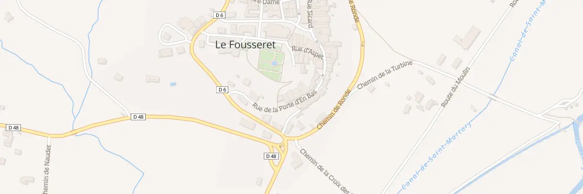 Plan du 26 Rue de la Porte d’En Bas au Fousseret