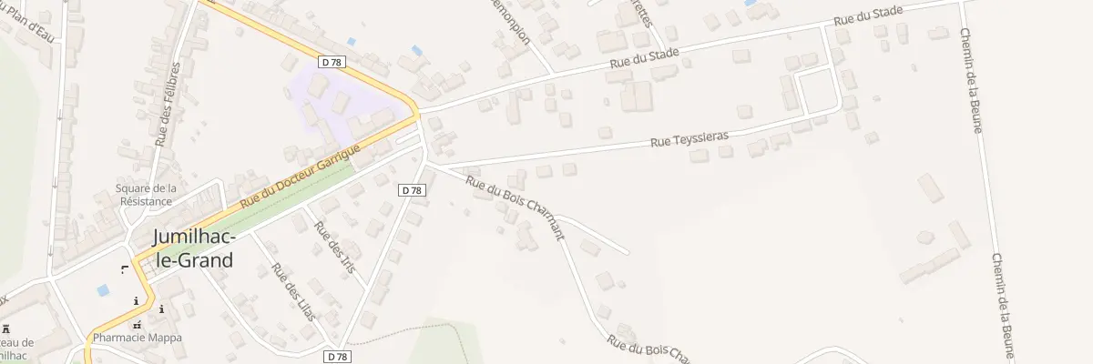 Plan du 6 Rue Teyssieras à Jumilhac-le-Grand
