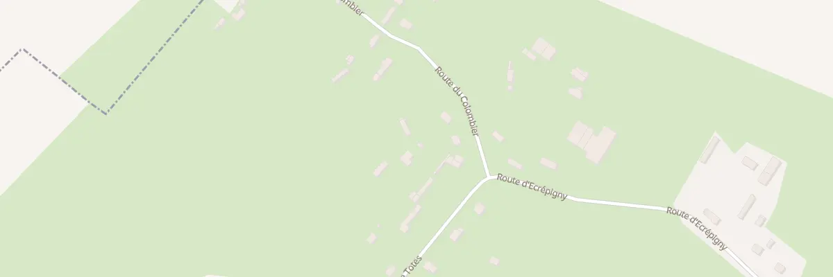 Plan du 91 Rte du Colombier à Vassonville