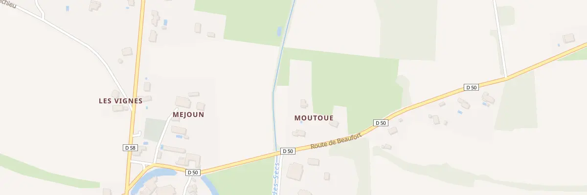 Plan du 323 Rte de Beaufort à Sabonnères