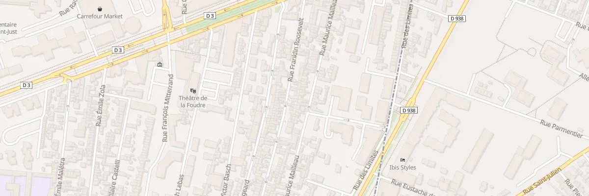 Plan du 43 Rue Franklin Roosevelt au Petit-Quevilly