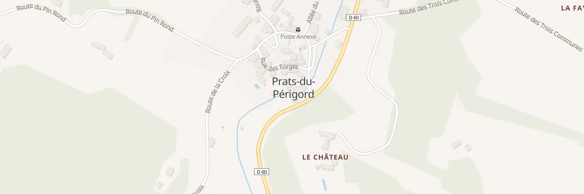 Plan du 325 Le Bourg à Prats-du-Périgord