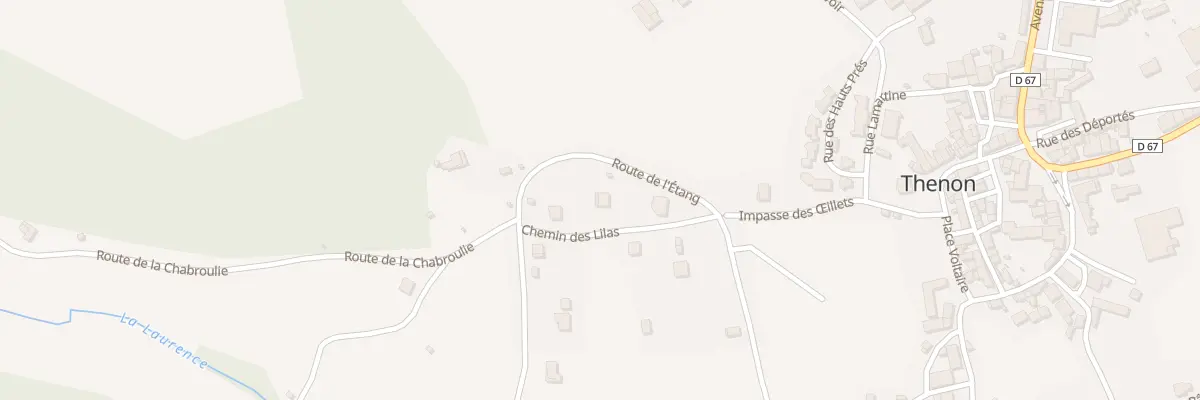 Plan du 102 Che des Lilas à Thenon