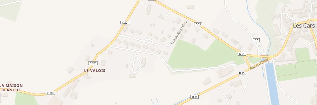 Plan du 9 Rue du Rouchillou aux Cars