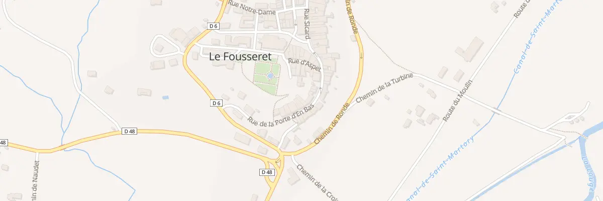Plan du 18 Rue de la Porte d’En Bas au Fousseret