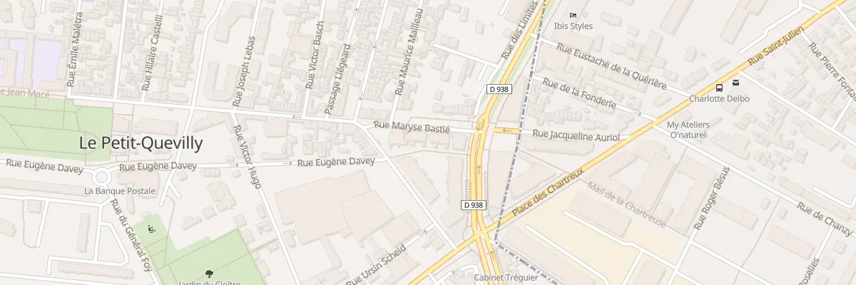 Plan du 2 Rue Maryse Bastie au Petit-Quevilly