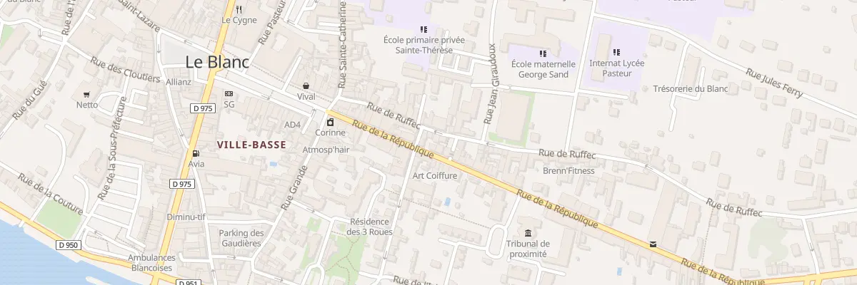 Plan du 20 Rue de Ruffec au Blanc