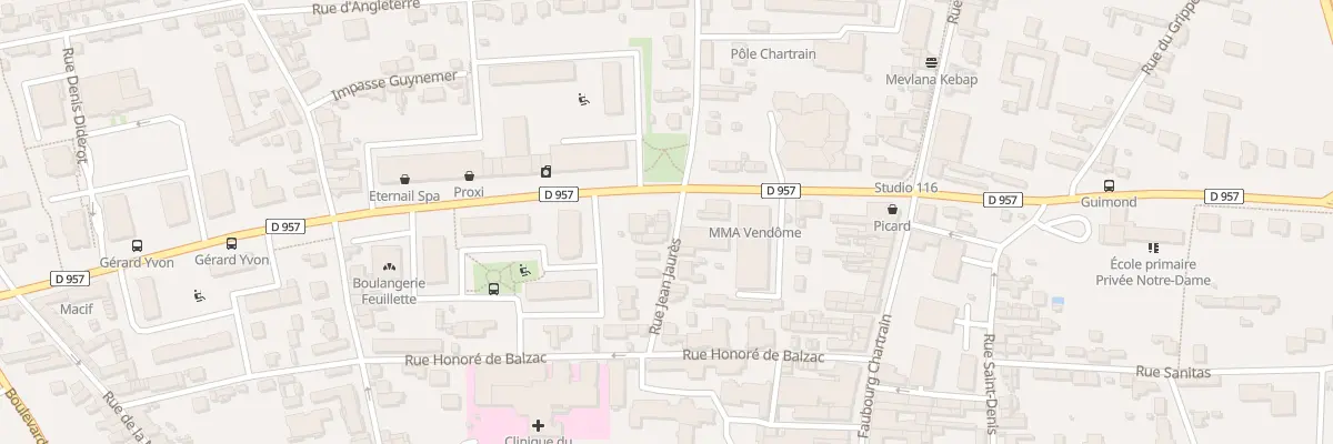Plan du 10 Rue Jean Jaurès à Vendôme