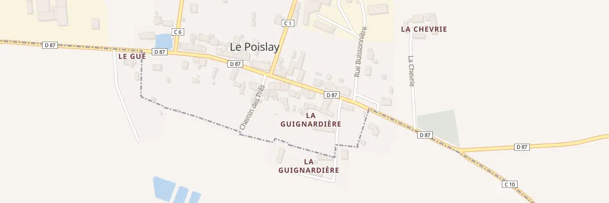 Plan du 5 Le Bourg au Poislay