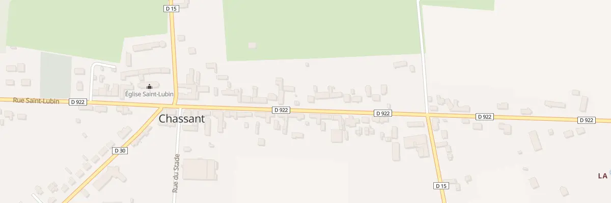 Plan du 25 Rue St Lubin à Chassant