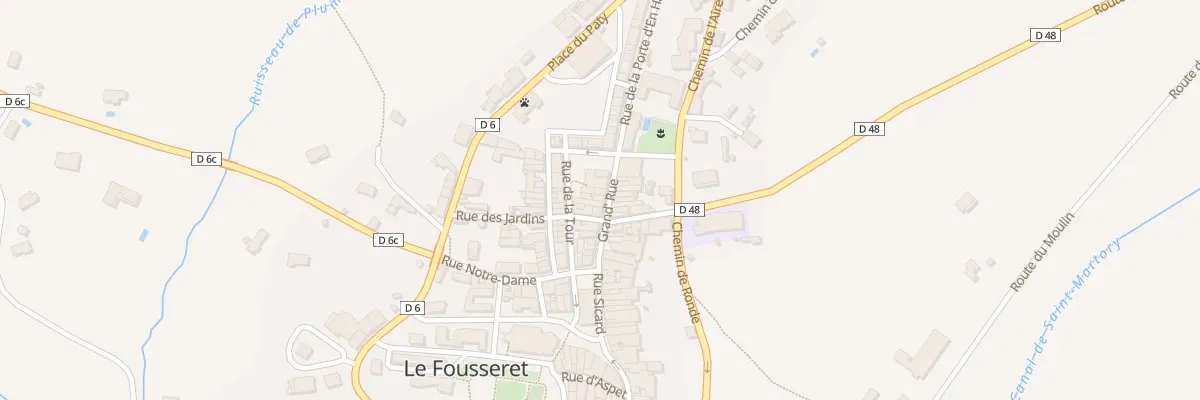 Plan du 6 Gr Grand Rue au Fousseret