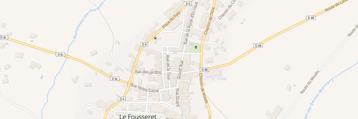 Plan du 2 Gr Grand Rue au Fousseret
