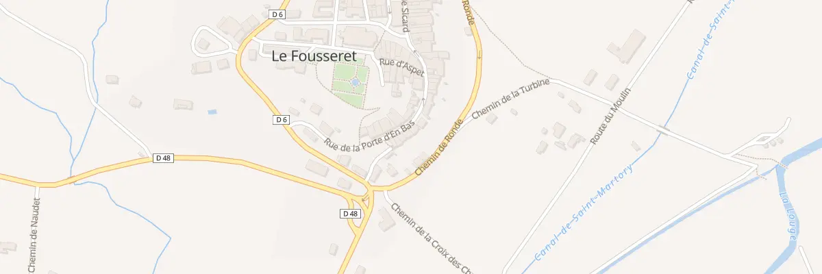 Plan du 23 Rue de la Porte d’En Bas au Fousseret