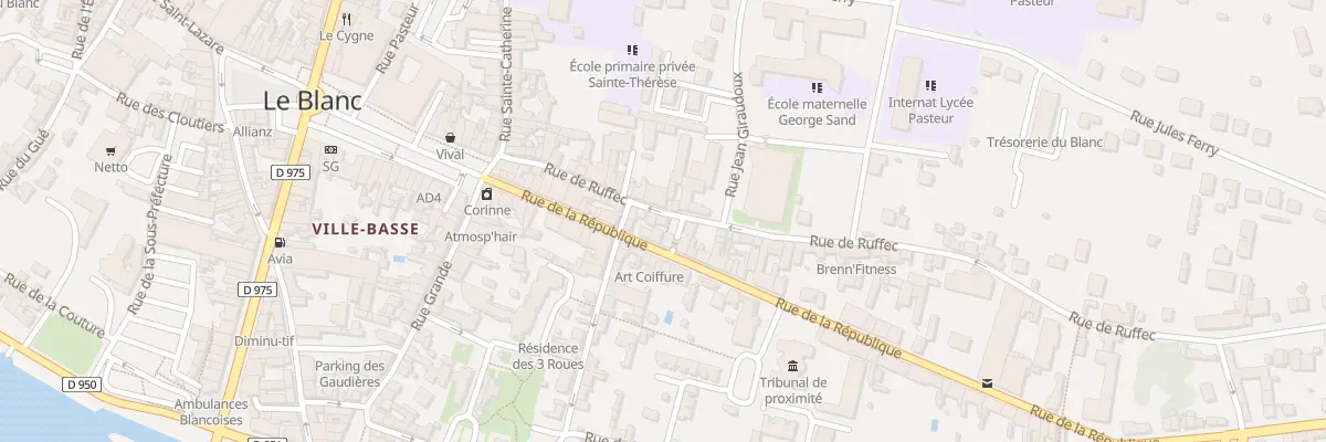 Plan du 24 Rue de Ruffec au Blanc