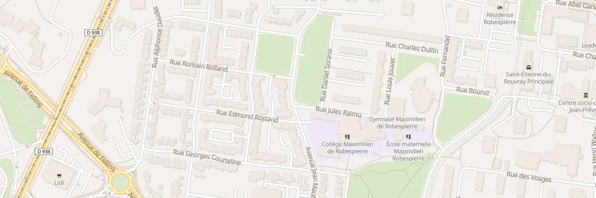 Plan du 6 Rue Charles Dullin à Saint-Étienne-du-Rouvray