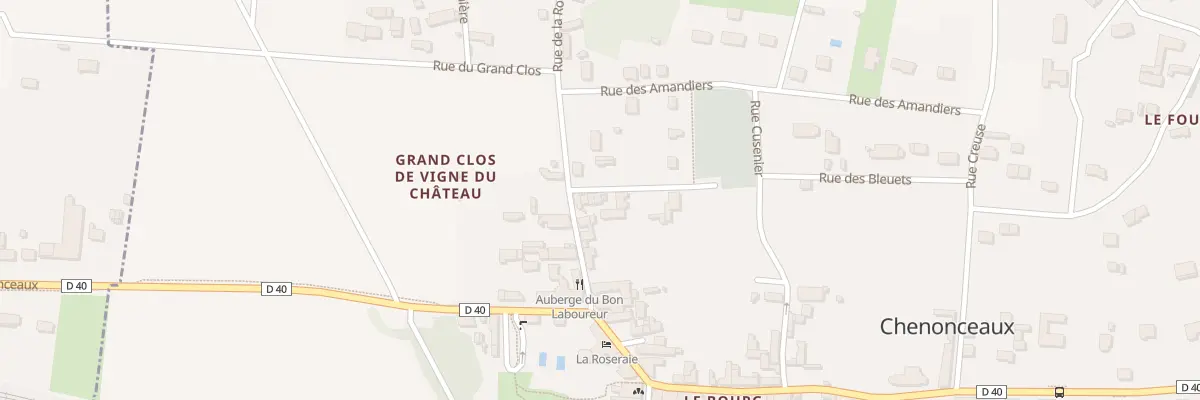 Plan du 7 Rue de la Roche à Chenonceaux