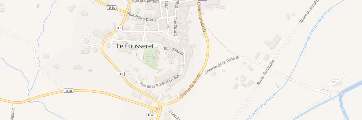 Plan du 10 Rue de la Porte d’En Bas au Fousseret