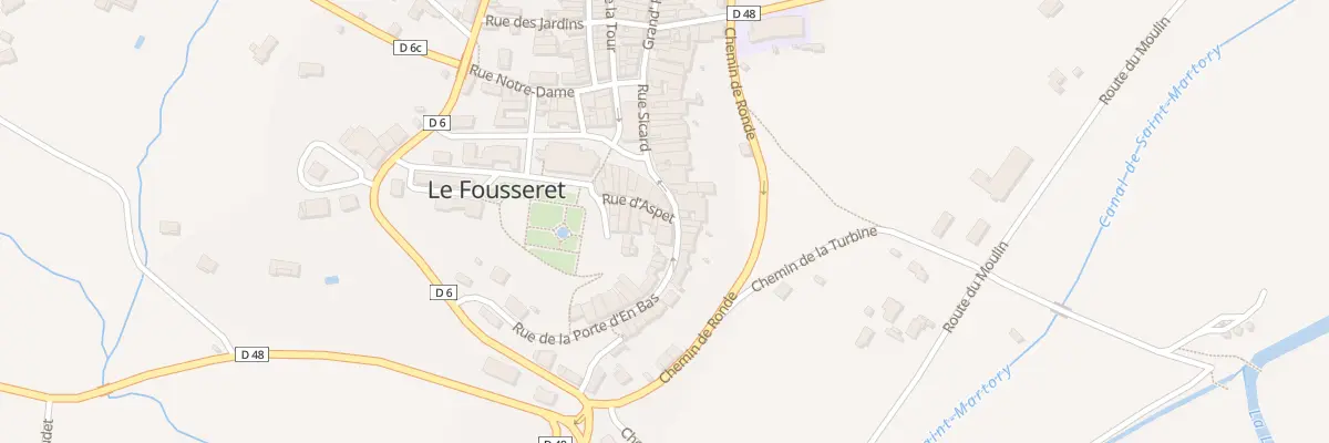 Plan du 8 Rue de la Porte d’En Bas au Fousseret