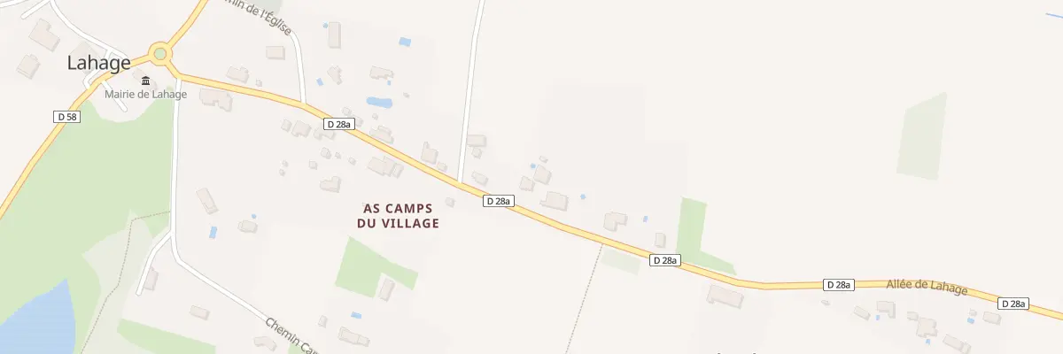 Plan du 395 All de Lahage à Lahage