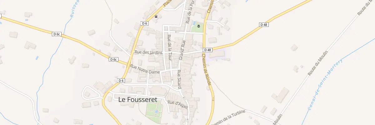 Plan du 25 Gr Grand Rue au Fousseret