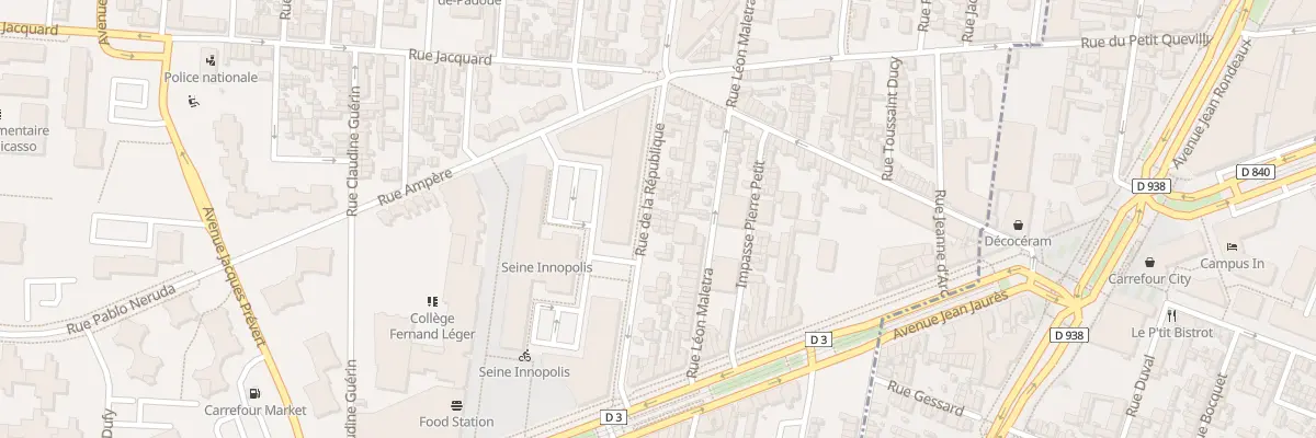 Plan du 99 Rue de la République au Petit-Quevilly