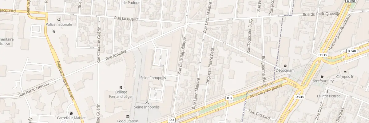 Plan du 97 Rue de la République au Petit-Quevilly