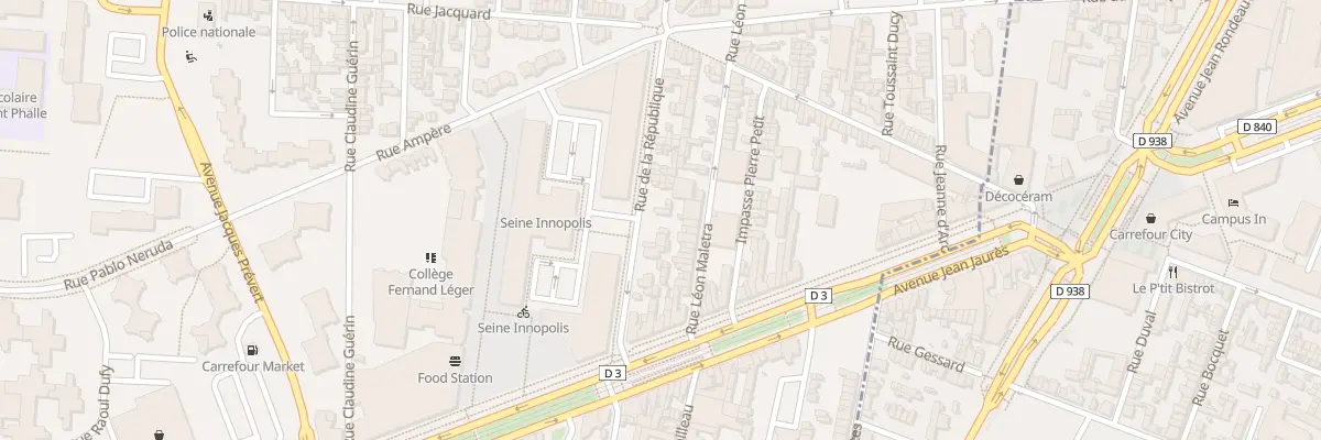 Plan du 23 Rue Leon Maletra au Petit-Quevilly