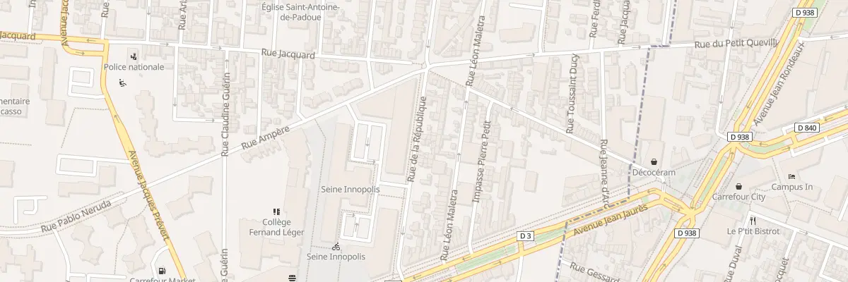 Plan du 87 Rue de la République au Petit-Quevilly