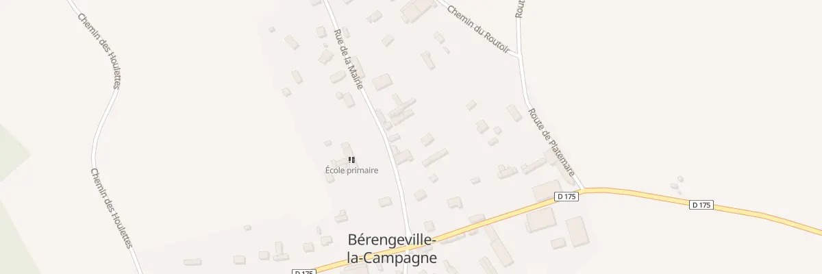 Plan du 8 Rue de la Mairie à Bérengeville-la-Campagne
