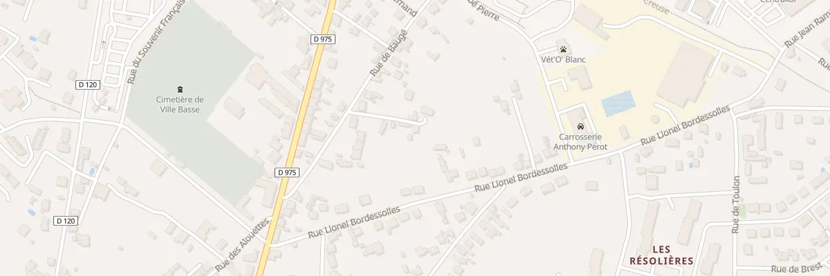 Plan du 6 Imp Rue de Bauge au Blanc