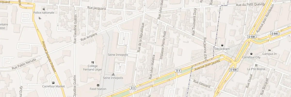 Plan du 105 Rue de la République au Petit-Quevilly