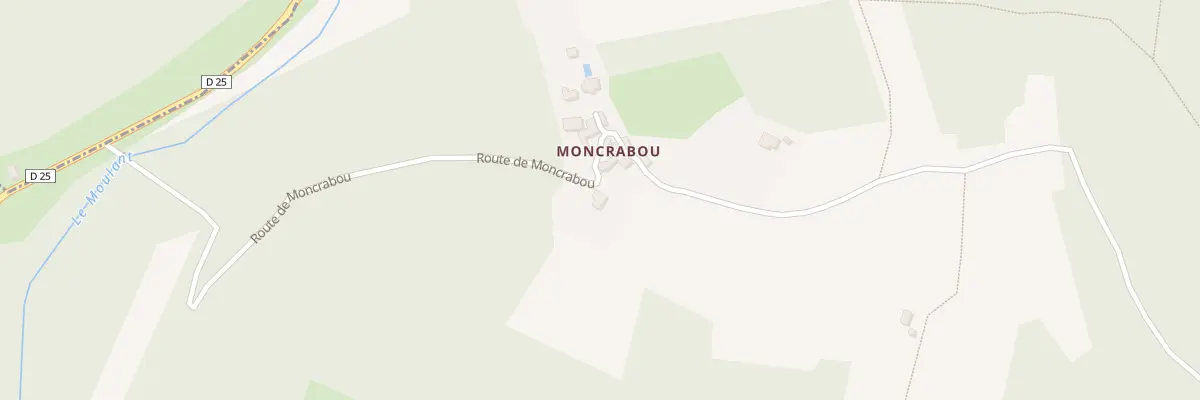 Plan du 585 Rte de Moncrabou à Castels et Bézenac