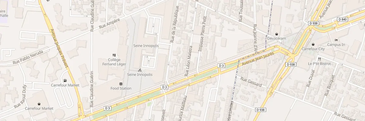 Plan du 7 Rue Leon Maletra au Petit-Quevilly