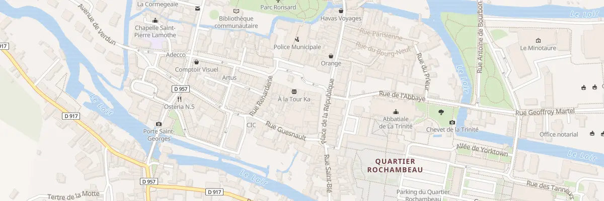 Plan du 21 Pl Saint-Martin à Vendôme