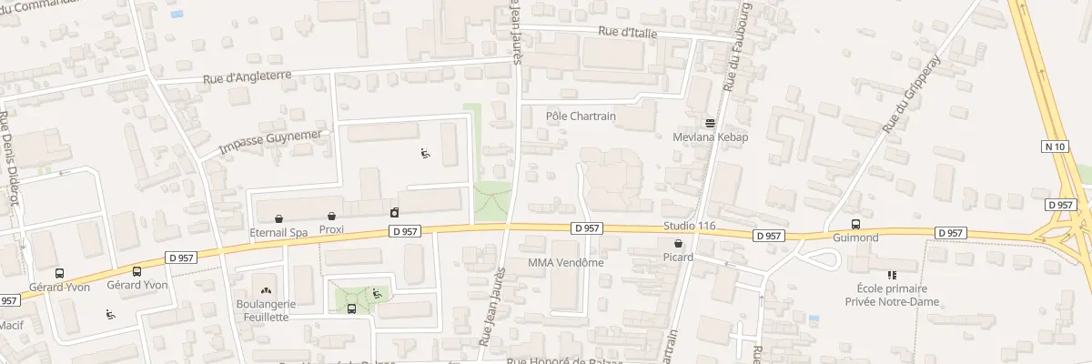 Plan du 25 Rue Jean Jaurès à Vendôme