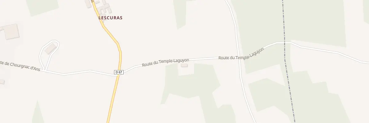 Plan du 4 Lescuras à Chourgnac