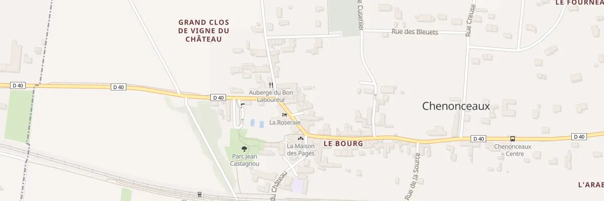 Plan du 3 Pl de la Poste à Chenonceaux