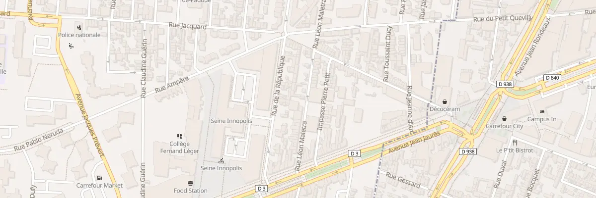 Plan du 33 Rue Leon Maletra au Petit-Quevilly