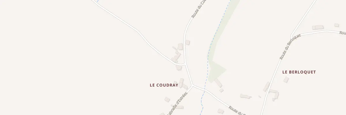 Plan du 339 Le Coudray à Genillé