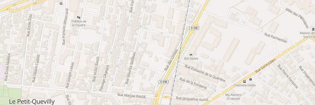 Plan du 90 Rue des Limites au Petit-Quevilly