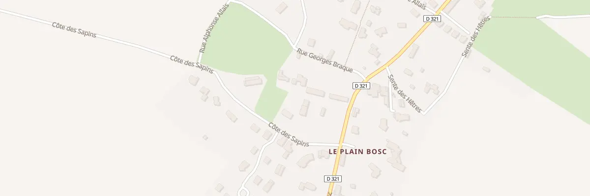 Plan du 60 Côte des Sapins à Houppeville