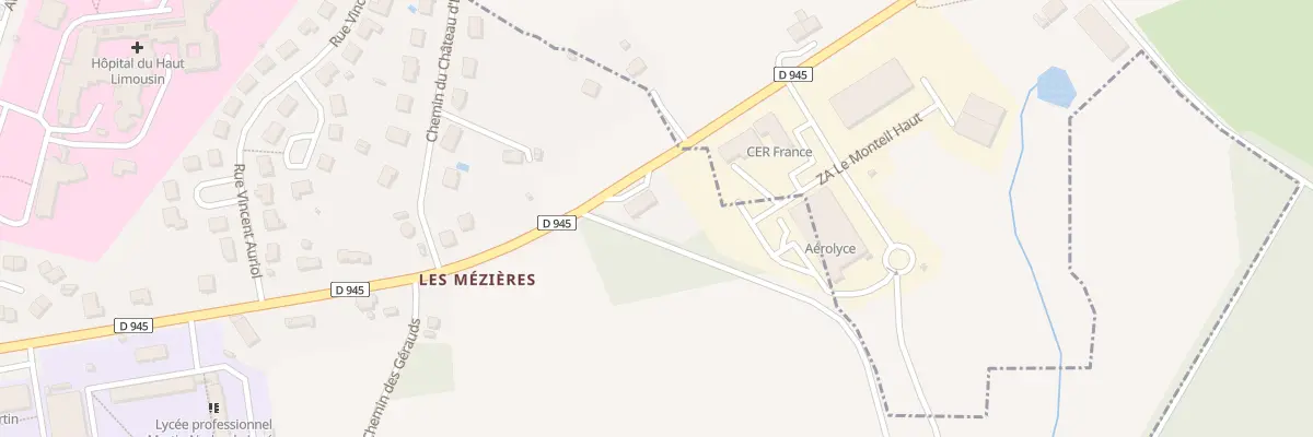 Plan du 38 Av de la Libération à Bellac