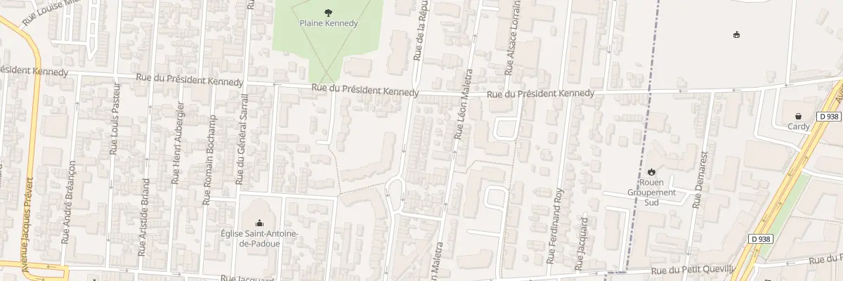 Plan du 25 Rue de la République au Petit-Quevilly