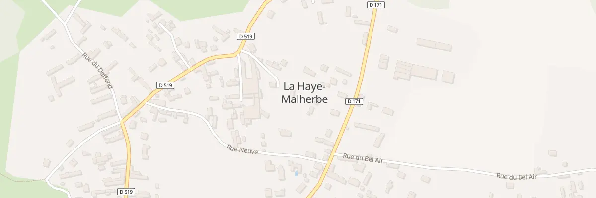 Plan du 24 Rue de la Poste à La Haye-Malherbe