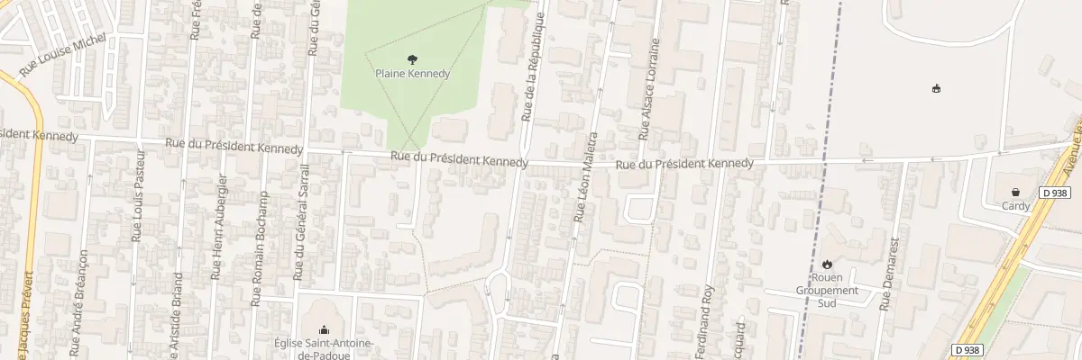 Plan du 138 Rue du President Kennedy au Petit-Quevilly
