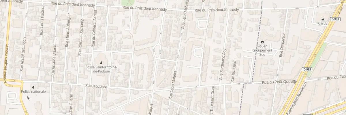 Plan du 65 Rue Leon Maletra au Petit-Quevilly