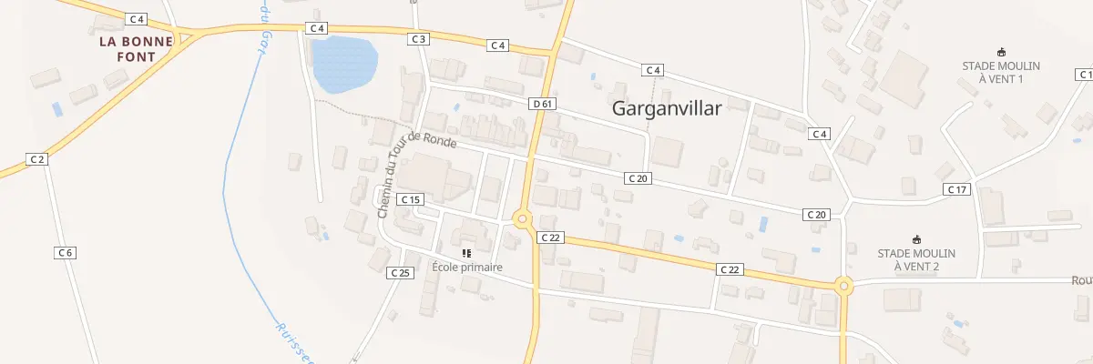 Plan du 4 Rte de Castelsarrasin à Garganvillar