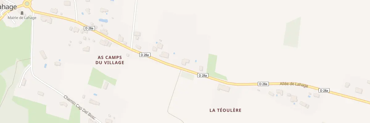 Plan du 505 All de Lahage à Lahage